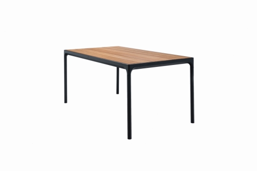 HOUE - FOUR Tisch 90 x 160 cm Bambus/schwarz
